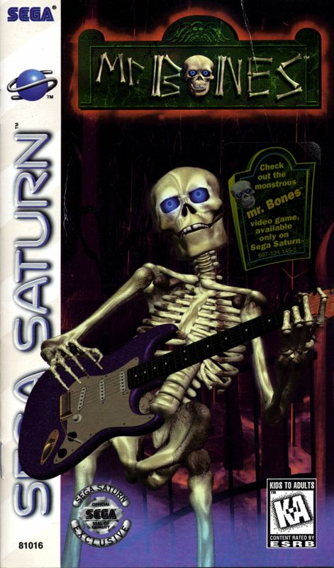 Mr. Bones box art for Sega Saturn